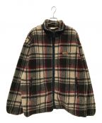 WOOLRICHウールリッチ）の古着「Check Boa Fleece Jacket」｜ベージュ