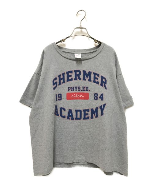 SHERMER ACADEMY（シャーマーアカデミー）SHERMER ACADEMY (シャーマーアカデミー) P.E. TEE グレー サイズ:Mの古着・服飾アイテム