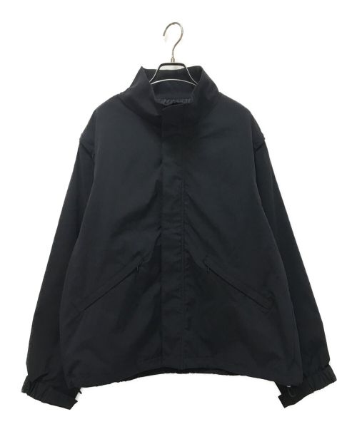 WYM LIDNM（ウィム バイ リドム）WYM LIDNM (ウィム バイ リドム) MINIMAL 2WAY TRACK ZIP BLOUSON ブラック サイズ:Sの古着・服飾アイテム