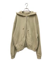 AURALEE（オーラリー）の古着「SMOOTH SOFT SWEAT ZIP PARKA」｜ベージュ