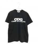 CDGシーディージー）の古着「ロゴプリントTシャツ」｜ブラック