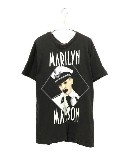 VINTAGE（ヴィンテージ）VINTAGE (ヴィンテージ/ビンテージ) 復刻MARILYN MANSON Tシャツ ブラック サイズ:Lの古着・服飾アイテム