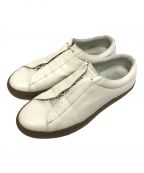travel shoes by chausserトラベルシューズバイショセ）の古着「ローカットスニーカー」｜ホワイト×ベージュ