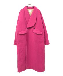 holiday（ホリデー）の古着「SHAWL COLLAR FUTON COAT」｜ショッキングピンク