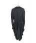 BALENCIAGA (バレンシアガ) Black Satin Gathered Dress ブラック サイズ:36：19000円