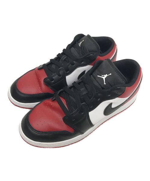 NIKE（ナイキ）NIKE (ナイキ) AIR JORDAN 1 LOW GS レッド×ブラック サイズ:24.5cmの古着・服飾アイテム