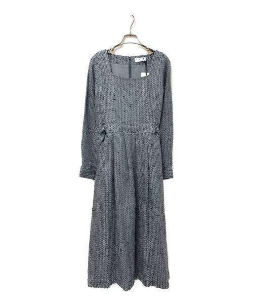 RIM.ARK（リムアーク）RIM.ARK (リムアーク) Basket tweed noble dress グレー サイズ:38の古着・服飾アイテム