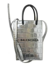 BALENCIAGA（バレンシアガ）の古着「SHOPPING PHONE HOLDER」｜シルバー