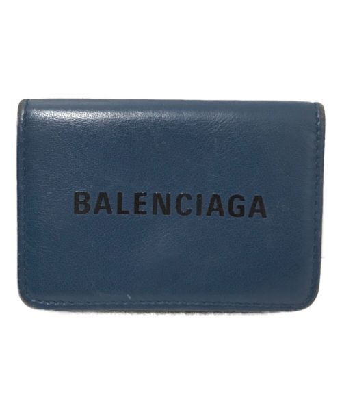 BALENCIAGA（バレンシアガ）BALENCIAGA (バレンシアガ) CASH MINI WALLET ネイビー サイズ:下記参照の古着・服飾アイテム