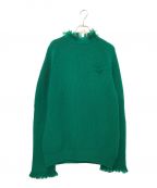 sacaiサカイ）の古着「FRINGE KNIT PULLOVER」｜グリーン