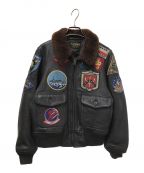 AVIREXアヴィレックス）の古着「GOAT G-1 TOP GUN フライトジャケット」｜ブラウン