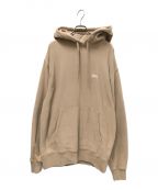 stussyステューシー）の古着「Stock Logo Hood」｜ベージュ