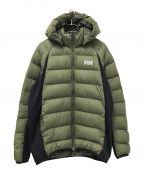 HELLY HANSENヘリーハンセン）の古着「HHAngler Hybrid Down Jacket」｜オリーブ