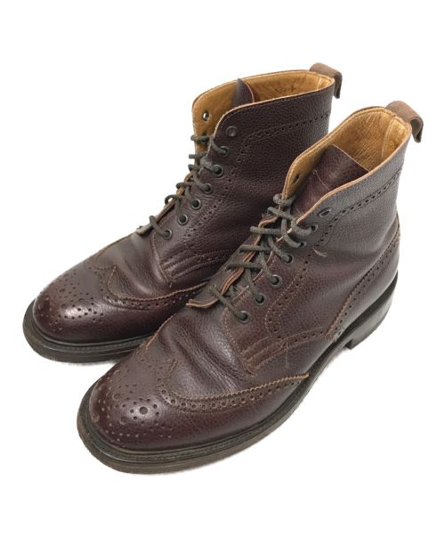 Tricker's（トリッカーズ）Tricker's (トリッカーズ) ウィングチップブーツ ブラウン サイズ:5 1/2の古着・服飾アイテム