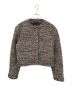 theory（セオリー）の古着「Autumn Tweed SH Crop JKT」｜ピンク×ブラック