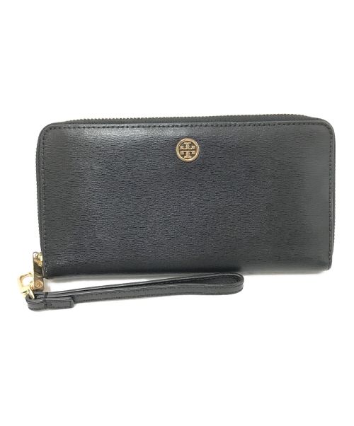 TORY BURCH（トリーバーチ）TORY BURCH (トリーバーチ) ラウンドジップ長財布 ブラック サイズ:下記参照の古着・服飾アイテム