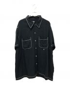 stussyステューシー）の古着「Contrast Pick Stitched」｜ブラック