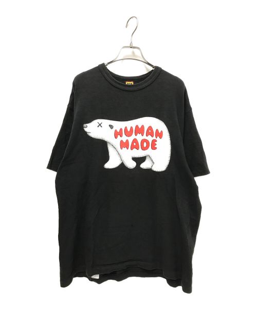 HUMAN MADE（ヒューマンメイド）HUMAN MADE (ヒューマンメイド) KAWS (カウズ) プリントTシャツ ブラック サイズ:XLの古着・服飾アイテム