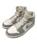 NIKEナイキ）の古着「WMNS AIR JORDAN 1 MID」｜ホワイト×グレー