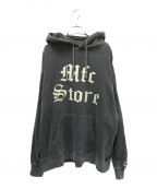 FRUIT OF THE LOOM×MFC STOREフルーツオブザルーム×エムエフシーストア）の古着「OLD ENGLISH XX HOODIE」｜グレー