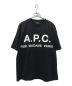 A.P.C.（アー・ペー・セー）の古着「別注 オーバーサイズロゴプリントTシャツ」｜ブラック