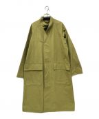 MHLエムエイチエル）の古着「WASHED WAXED COTTON スタンドカラーコート」｜ベージュ