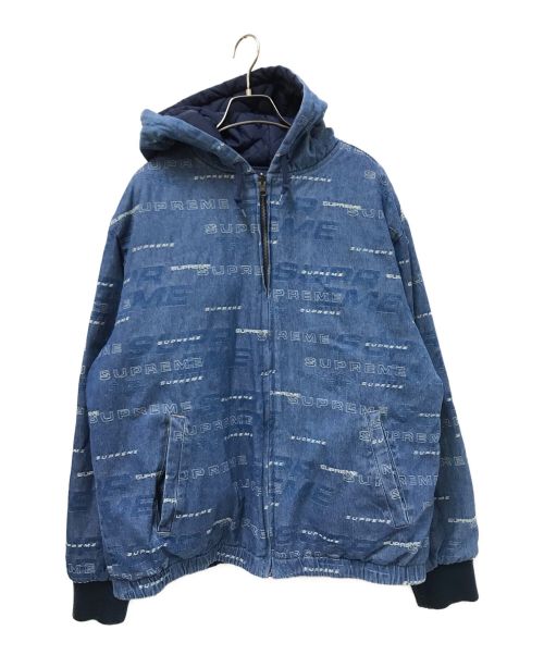 SUPREME（シュプリーム）SUPREME (シュプリーム) Reversible Dimensions Logo Denim Work Jacket インディゴ×ネイビー サイズ:Lの古着・服飾アイテム