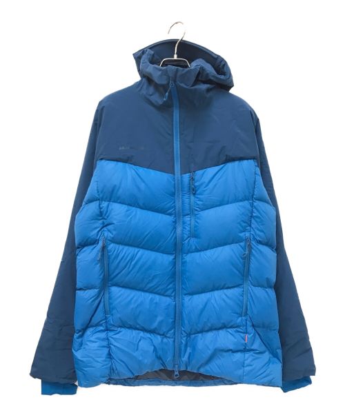 MAMMUT（マムート）MAMMUT (マムート) Rime Pro IN Hybrid Hooded Jacket ブルー×ネイビー サイズ:Lの古着・服飾アイテム