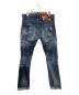 DSQUARED2 (ディースクエアード) ACID MACULATO WASH TIDY BIKER JEAN インディゴ サイズ:46：12800円