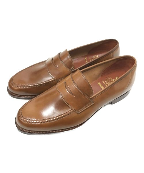 Crockett & Jones（クロケット＆ジョーンズ）Crockett & Jones (クロケット＆ジョーンズ) コードバンコインローファー ブラウン サイズ:8 1/2の古着・服飾アイテム