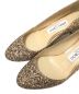 中古・古着 JIMMY CHOO (ジミーチュウ) JESSIE 40  ゴールドカラー サイズ:36 1/2：11000円