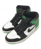 NIKEナイキ）の古着「Air Jordan 1 Retro High OG」｜ブラック×グリーン