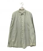 AURALEEオーラリー）の古着「WASHED FINX TWILL BIG SHIRTS」｜ライトグレー