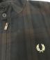 中古・古着 FRED PERRY (フレッドペリー) T/W HARRINGTON JACKET ブラウン×グリーン サイズ:L：7800円