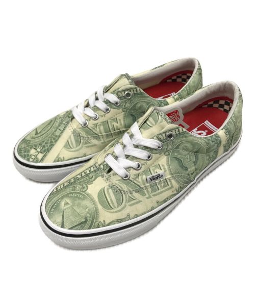 VANS（バンズ）VANS (ヴァンズ) SUPREME (シュプリーム) Skate Era グリーン×ベージュ サイズ:27.5cm 未使用品の古着・服飾アイテム