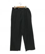 Graphpaperグラフペーパー）の古着「TYPEWRITER WIDE COOK PANTS」｜ブラック