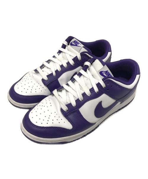 NIKE（ナイキ）NIKE (ナイキ) DUNK LOW RETRO ホワイト×パープル サイズ:25.5cmの古着・服飾アイテム