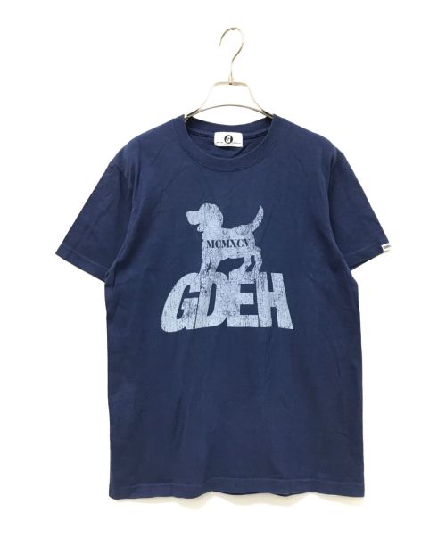 GOOD ENOUGH（グッドイナフ）GOOD ENOUGH (グッドイナフ) プリントTシャツ ネイビー サイズ:下記参照の古着・服飾アイテム