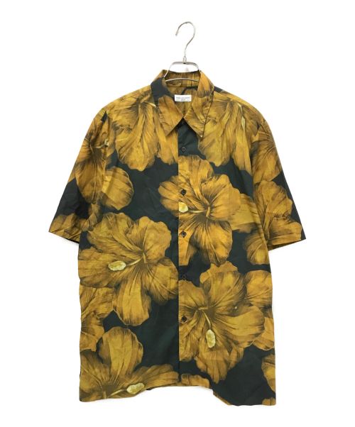 DRIES VAN NOTEN（ドリスヴァンノッテン）DRIES VAN NOTEN (ドリスヴァンノッテン) CLASEN BIS 9003 M.W.SHIRT ブラック×ブラウン サイズ:48の古着・服飾アイテム