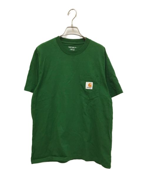 CarHartt（カーハート）CarHartt (カーハート) AWAKE (アウェイク) Pocket T-Shirt グリーン サイズ:Mの古着・服飾アイテム