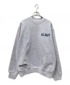 Archive&Style×Wild Life Tailorアーカイブ＆スタイル×ワイルドライフテイラー）の古着「別注 ALL NAVY CREW」｜グレー