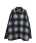 SUPREME（シュプリーム）の古着「Shadow Plaid Fleece Shirt」｜ブラック×グレー