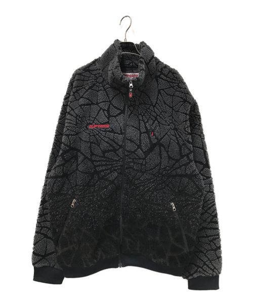 SUPREME（シュプリーム）SUPREME (シュプリーム) SPYDER (スパイダー) Web Polar Fleece Jacket グレー サイズ:XLの古着・服飾アイテム