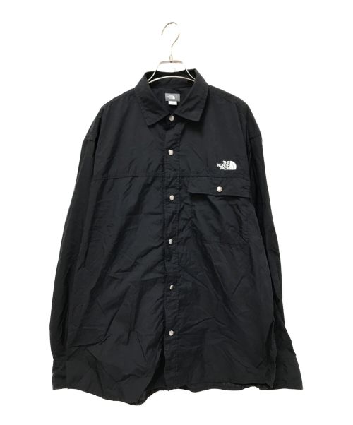 THE NORTH FACE（ザ ノース フェイス）THE NORTH FACE (ザ ノース フェイス) L/S Nuptse Shirt ブラック サイズ:XLの古着・服飾アイテム