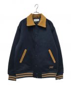 Retro Gradeレトログレード）の古着「MELTON CORDUROY VARSITY JACKET」｜ネイビー