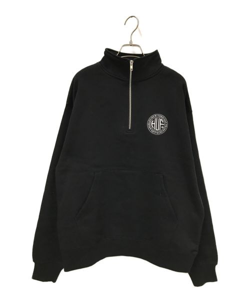 HUF（ハフ）HUF (ハフ) REGIONAL HALF ZIP FLEECE ブラック サイズ:M 未使用品の古着・服飾アイテム