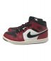 NIKE (ナイキ) AIR JORDA 1 MID ブラック×レッド サイズ:29.0cm：19800円