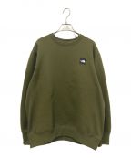 THE NORTH FACEザ ノース フェイス）の古着「Square Logo CREW」｜オリーブ