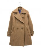 BURBERRY BLUE LABELバーバリーブルーレーベル）の古着「ウールダブルコート」｜ベージュ