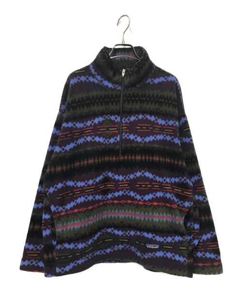 Patagonia（パタゴニア）Patagonia (パタゴニア) 90's FLEECE PULLOVER CINCHILLA JACKET パープル サイズ:Mの古着・服飾アイテム